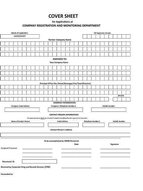 COMPANY REGISTRATION AND MONITORING .